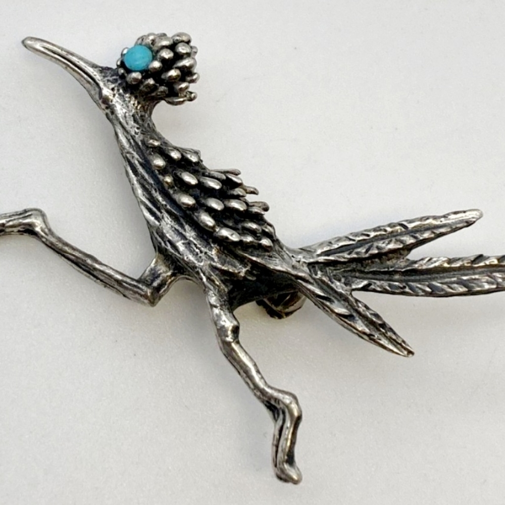 Beautiful *Sterling Silver Road Runner Broach